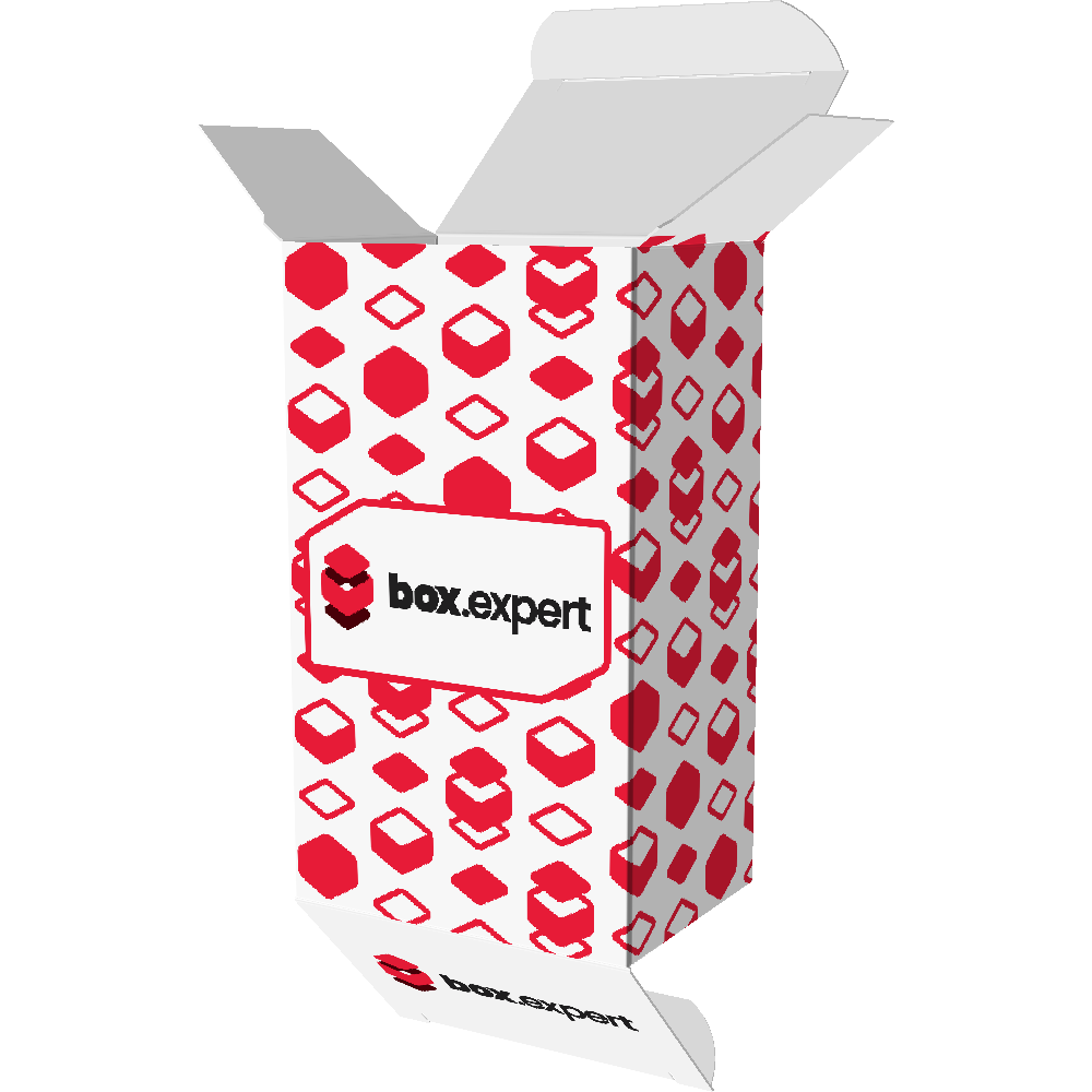 Pudełko z klapkami odwróconymi