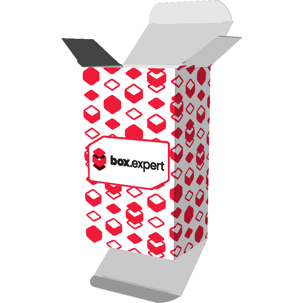 Pudełko z klapkami równoległymi